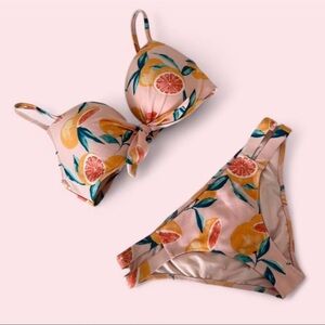 Shade & Shore Pink and Orange Bikini